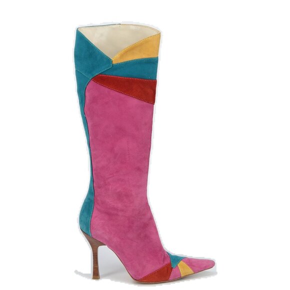 Steven by Steve Madden suede multi-colored retro boots, 7.5 - Picture 1 of 2
